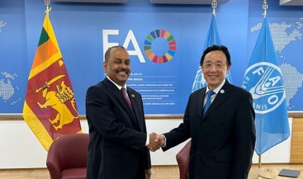 A Project Report is submitted to Food and Agriculture Organization of the United Nations by Mahinda Amaraweera Hon. Minister of Agriculture to enhance the development of varieties of rice and the productivity of rice production sector towards the Food sec